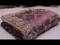 ARNG-4585 "The English Violet" Premium Designer Saree||Viscose Tissue Fabric|Sequins||Katdana||Beads