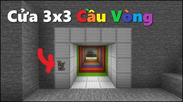 ✔ Cửa CẦU VÒNG 3x3 Hiệu Ứng Tuyệt Đẹp Trong Minecraft (Rất Dễ)