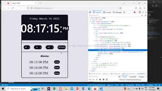Alarm Clock with html,css & js