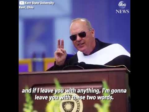 Michael Keaton to grads: "I'm Batman"