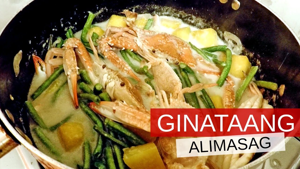 How to Cook Ginataang Alimasag | Crab in Coconut Milk ...