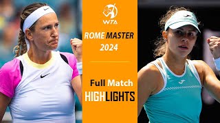 Victoria Azarenka vs Magda Linette Highlights | Rome 2024 | 5.10.2024