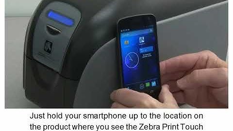 Zebra Cardprinter ZXP1 - Print Touch Feature gebruiken