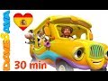 🚍 Las Ruedas del Autobus – Canción de Sonidos de Animales | Canciones Infantiles de Dave y Ava 🚍