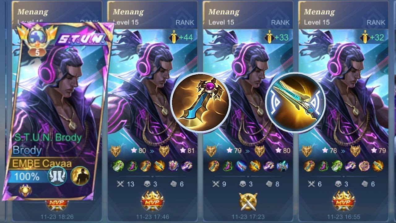 TIPS GLOBAL BRODY WINSTREAK SOLO RANK - Mobile Legends