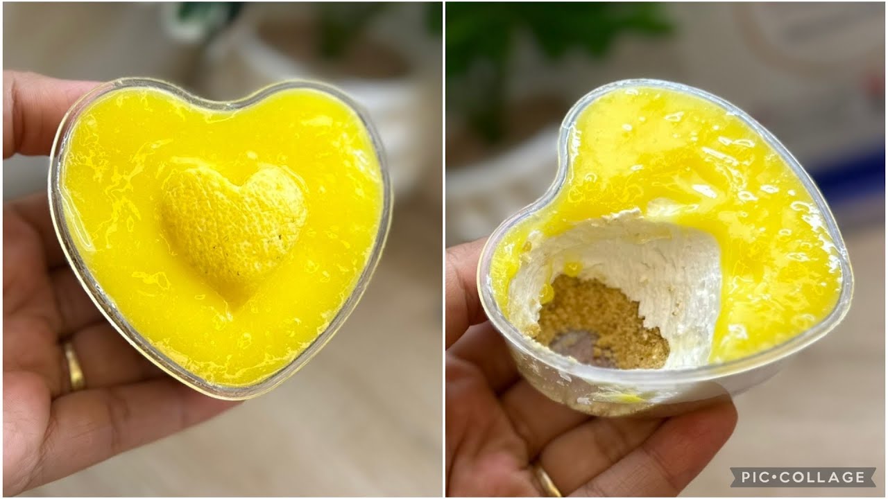 تحلية منعشة 🍋 كؤوس تشيز كيك الليمون 💛