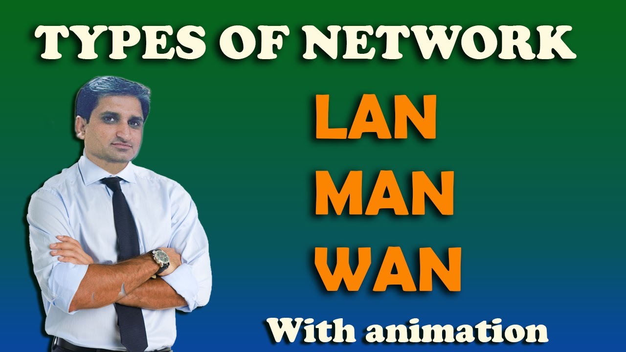 Types of Network Full Explanation  LAN MAN WAN Network in UrduHindi 