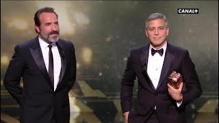 Jean Dujardin traduit George Clooney...ou presque !