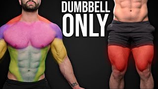 15min KILLER Total Body Dumbbell HOME Workout (CAN YOU GET 3 ROUNDS?) screenshot 4