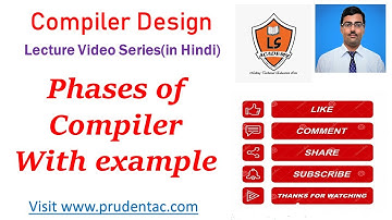Phases of Compiler with examples| Phases of compiler in hindi|phases of compiler with solved example