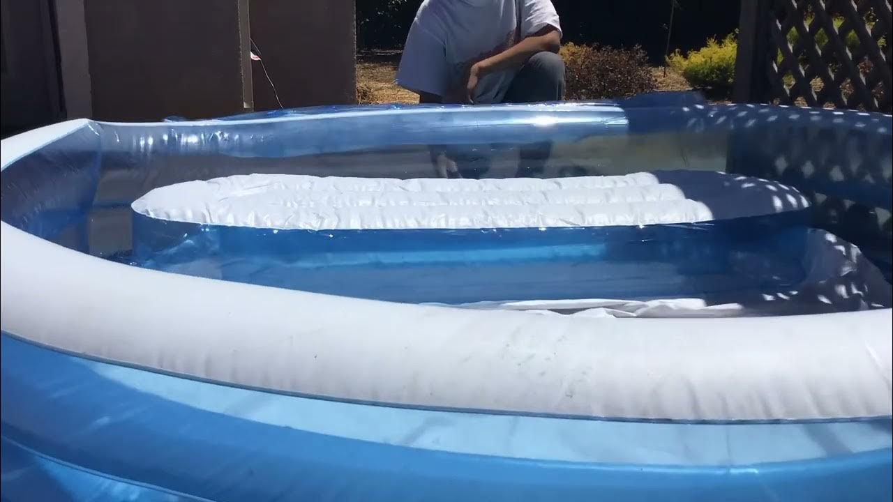 blowing up a kiddie pool YouTube