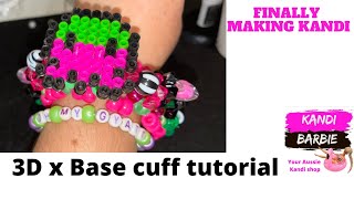 3D X base Kandi cuff tutorial