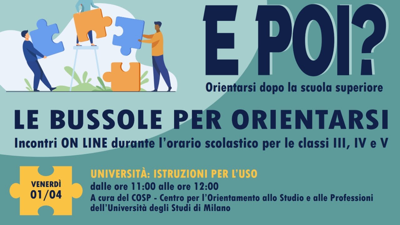 E POI? Università: istruzioni per l'uso - YouTube