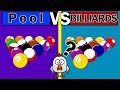 The difference between pool and billiards