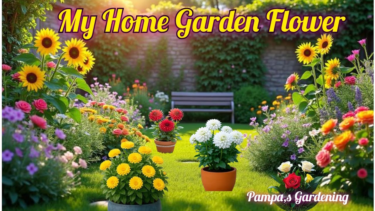 My Home Garden Flower | Beautiful Blooming Flowers in My Garden 🌸🌿 #youtubevideo #trendingvideo 