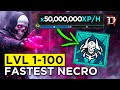 New pure summoner necro speed level build  fast lvl 1100 in season 3 diablo 4