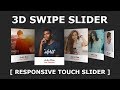 Responsive Touch Slider Using Html CSS & Swiper.js - 3D Responsive Slider Using Swiper.js