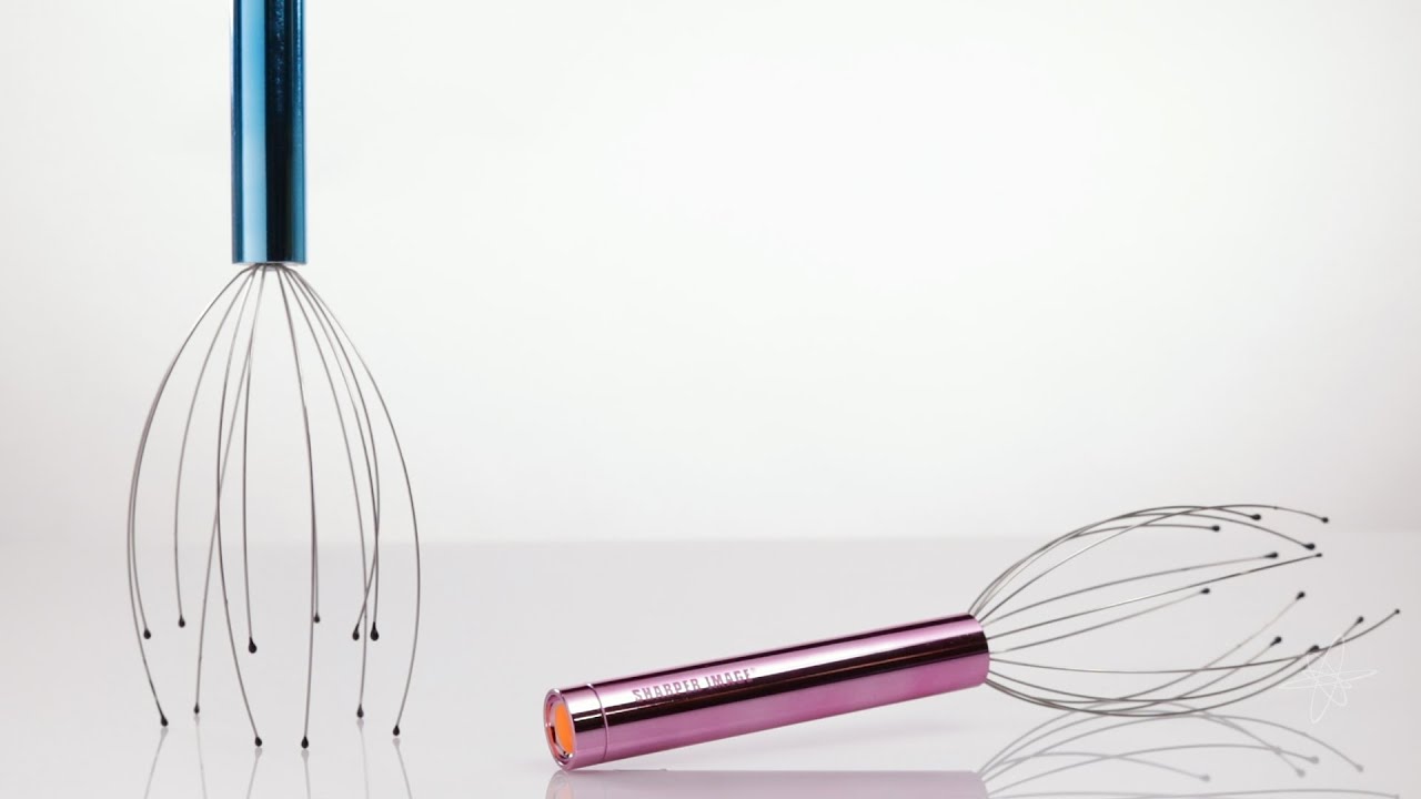 Sharper Image Vibrating Head Massager – Handheld Stress Relief