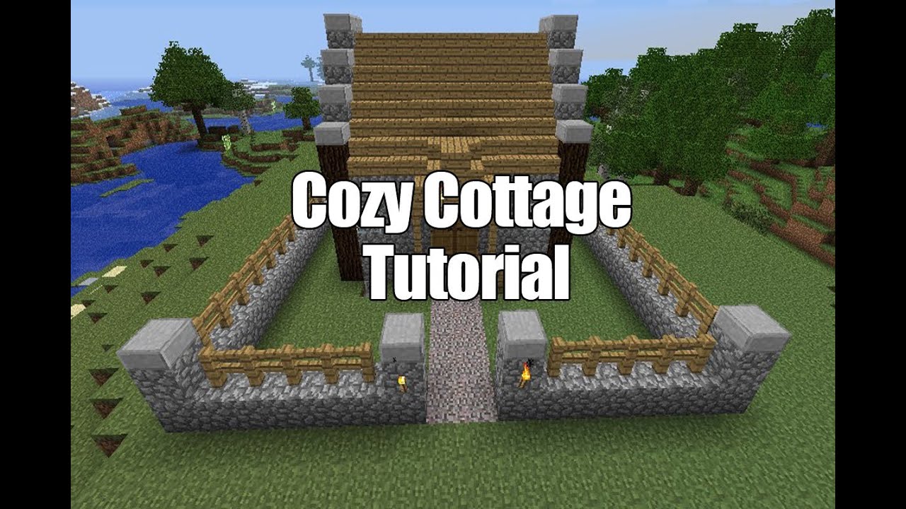 How To Make Starter House Cozy Cottage Minecraft Youtube
