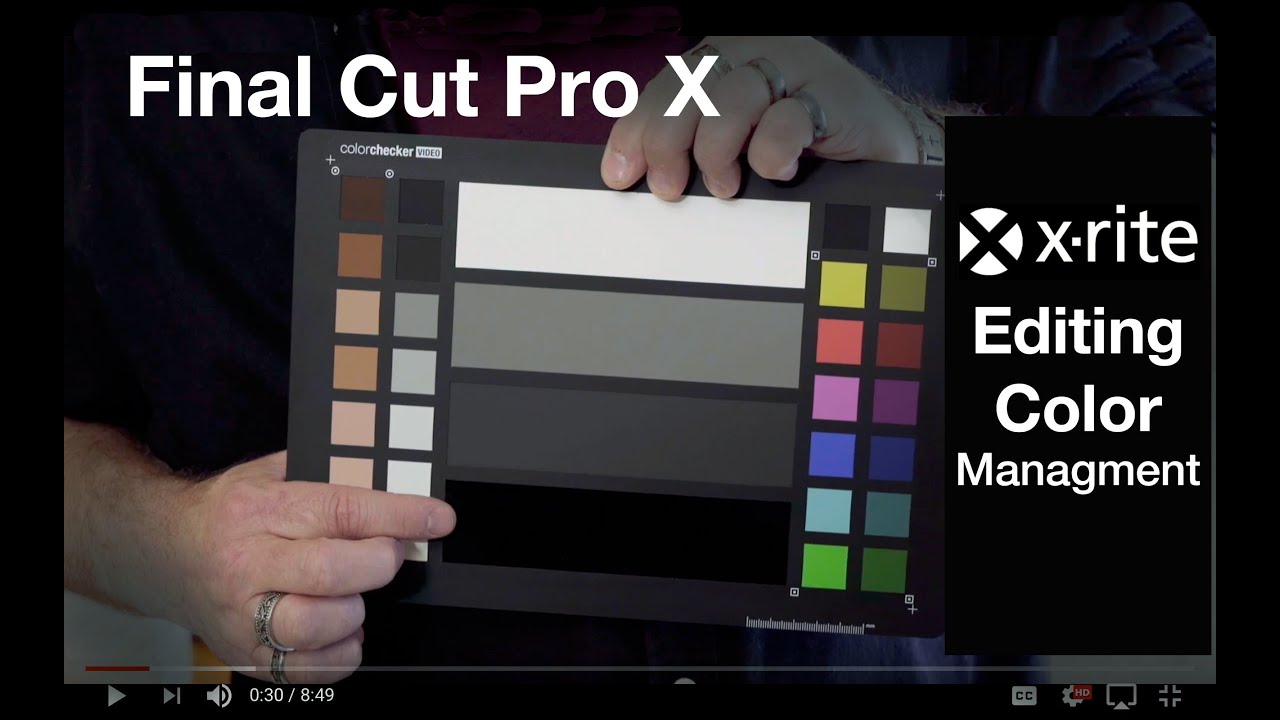 X-Rite Color Checker video