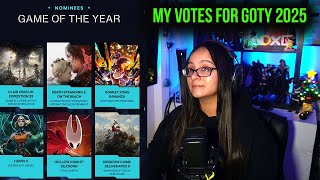 My Votes for The Game Awards 2025 - A SWEEP!