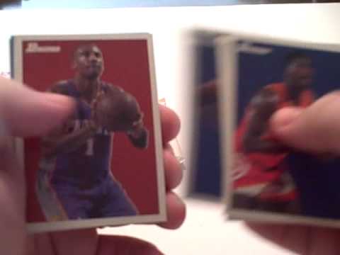 2009 10 bowman 48 box break sick derrick rose & dw...