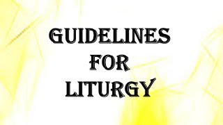 Liturgical Guidelines for India