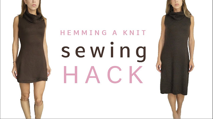 Hem a Knit *NO Serger*