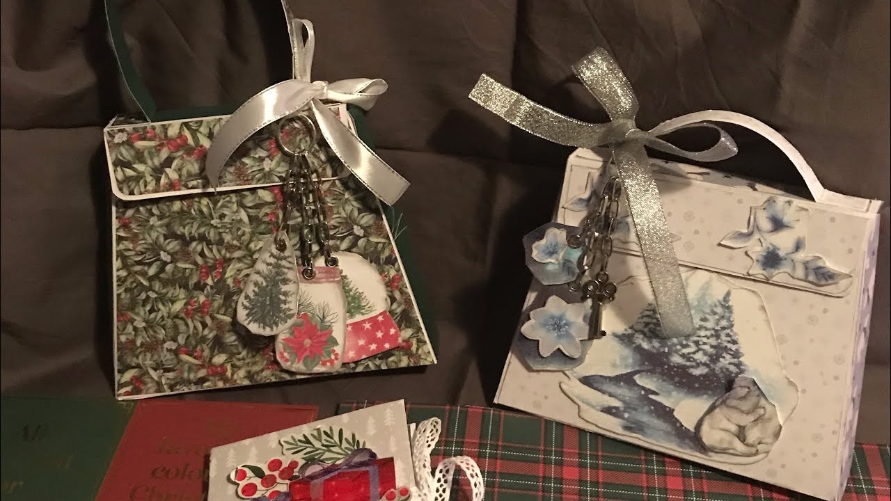Scrapbooking tutoriel sac -album pour les fêtes de Noël👜👜👜👜👜