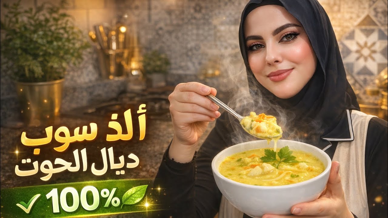 سر نجاح سوب ديال الحوت الصحية لي كتجي معلكة وبمذاق روعة