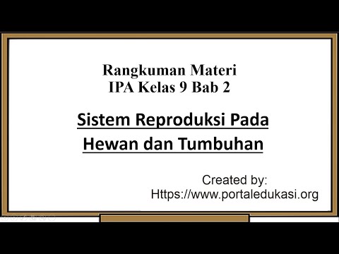 Rangkuman Materi IPA Kelas 9 Bab 2 |  Sistem Reproduksi Pada Hewan dan Tumbuhan.