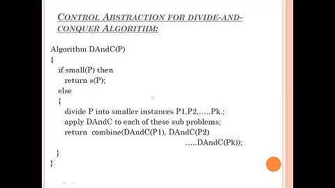 Divide And Conquer Introduction