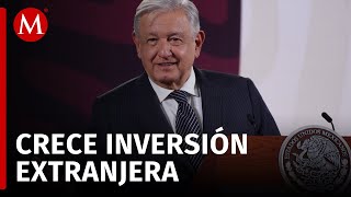 AMLO destaca incremento de inversión extranjera; 'un récord histórico' by MILENIO 274 views 1 hour ago 4 minutes, 38 seconds