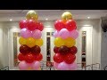 how to homemake #best balloon decoration and best colour any colours on #birthday party#