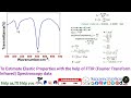 To estimate elastic properties with the help of ftir fourier transform infrared spectroscopy data