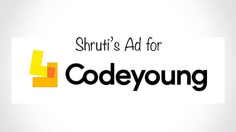 Shruti featuring in an Advertisement for Codeyoung | Shruti Meena Sakthi