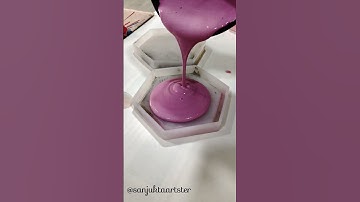 The process of making concrete coasters and trays #arte #steps #decor #shortsfeeds #pastel #color