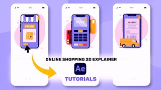 Online Shopping 2D Explainer | After Effects Tutorials