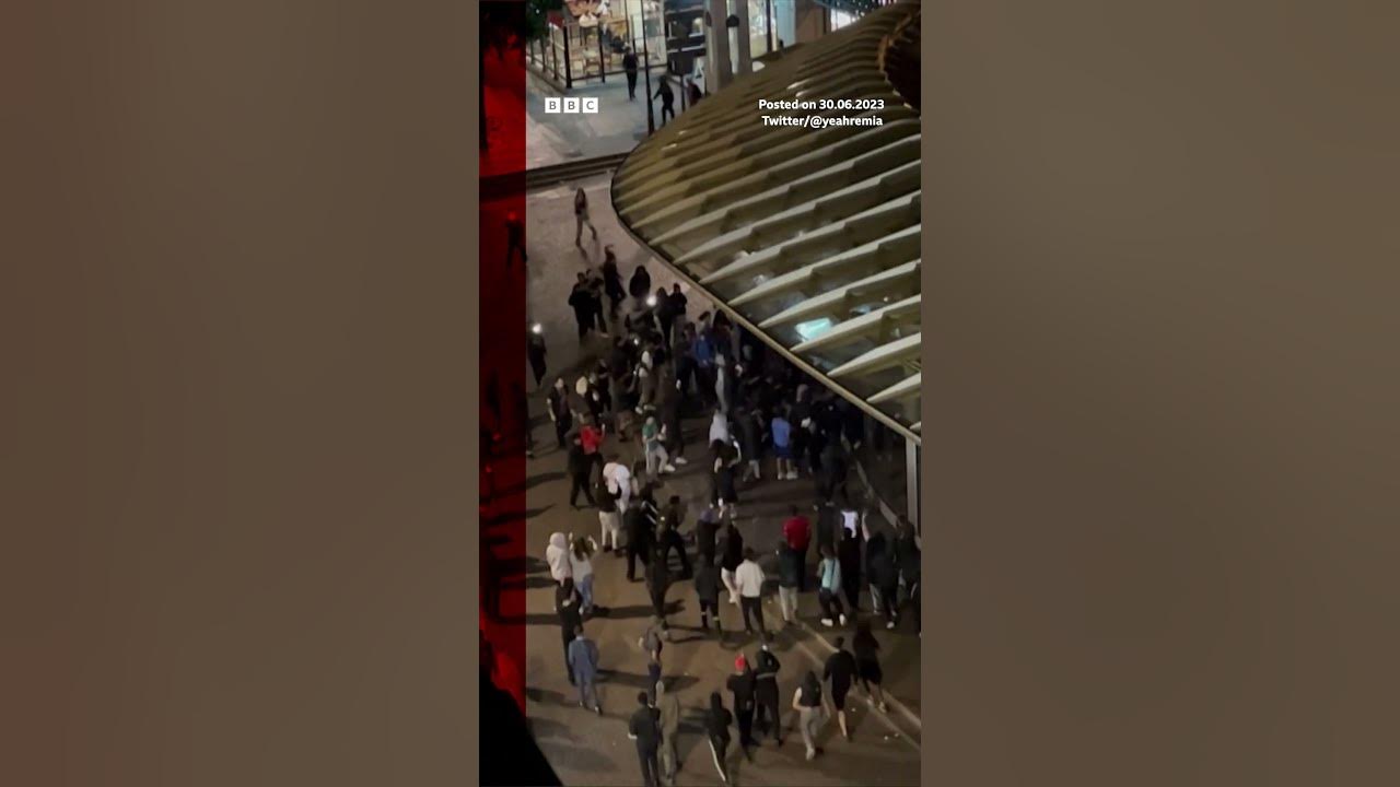 Paris Nike store attacked by protesters. #Shorts #Paris #France #Protests #BBCNews