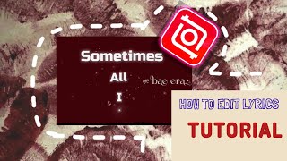 Easiest way to make lyrics edits like this 🎀 (easy and beginner friendly)
