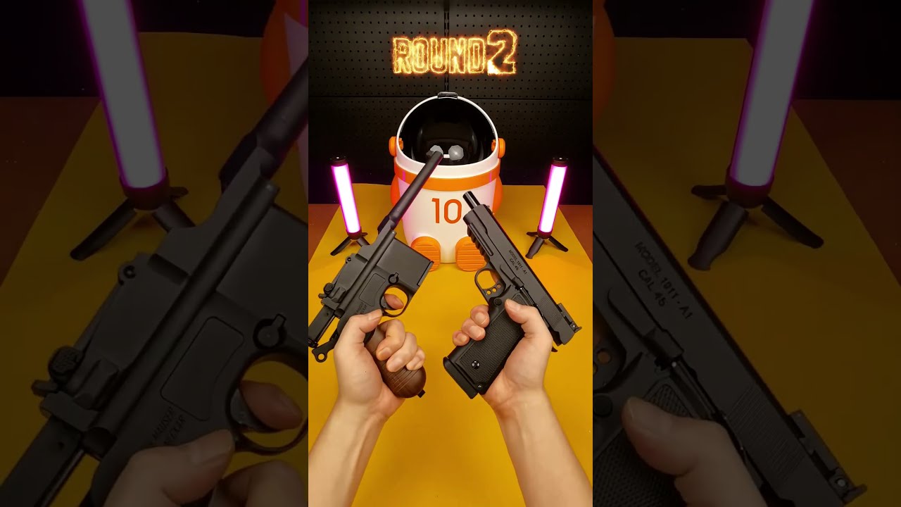 1911 Electric Pistol VS Mauser C96 Laser Gelblaster Toys