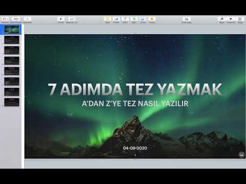 7 ADIMDA TEZ NASIL YAZILIR. A&rsquo;DAN Z&rsquo;YE ADIM ADIM TEZ YAZMAK #tez, #SPSS, #yüksekLisans