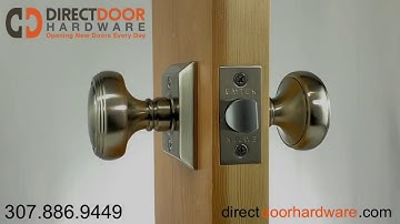 Emtek Norwich Knob With Quincy Rosette in Satin Nickel