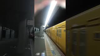 岡山から新見までの夜運用に入る115系ワンマンカー