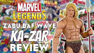 Marvel Legends KA-ZAR Action Figure Review | ZABU BAF Wave