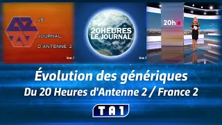 Évolution des génériques du 20 Heures d'Antenne 2 / France 2