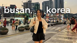 day in my life in busan  | train to busan, street food, shopping, family time