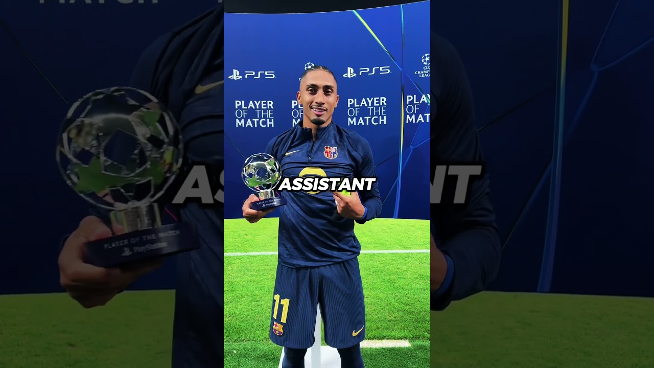 Даже Неймар не может поверить, что Рафинья заняла 5-е место в «Золотом мяче»!😯💀