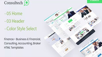 Consultech | Finance Consultant HTML Templates | Themeforest Website Templates and Themes