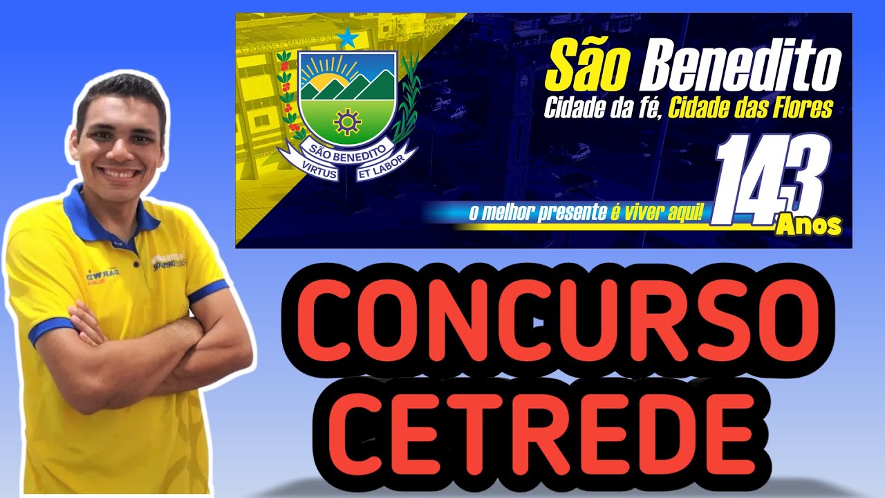 PREFEITURA DE SÃO BENEDITO - CONCURSO CETREDE AGENTE ADMINISTRATIVO ...